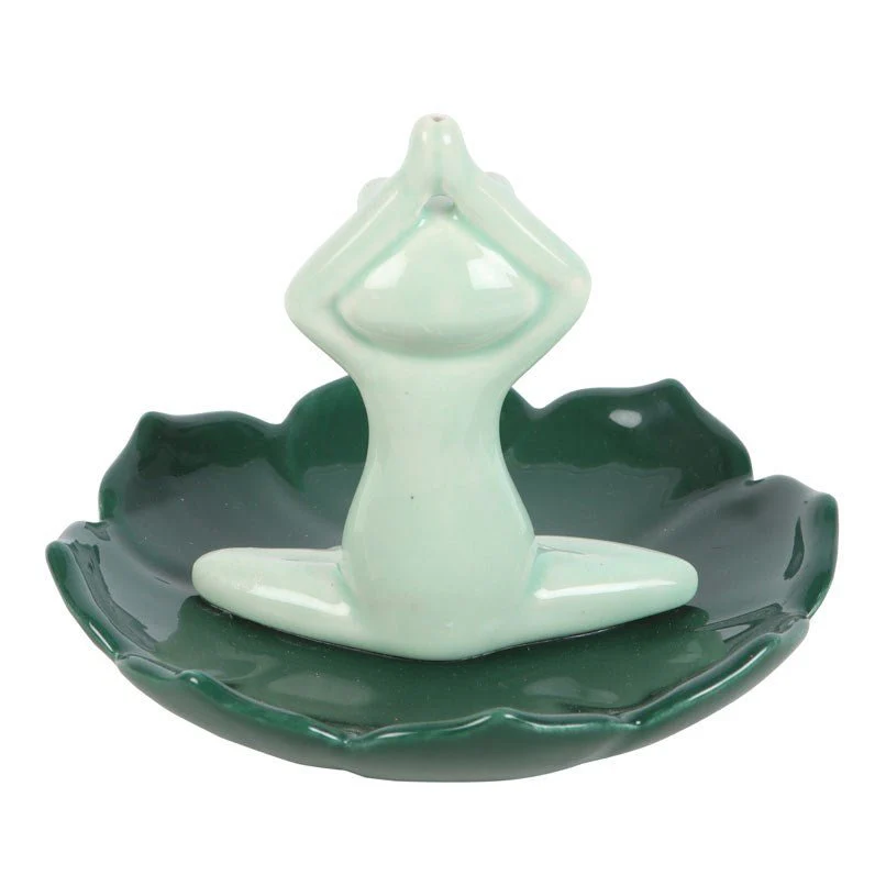 Yoga Frog Incense Stick Holder - Image 4
