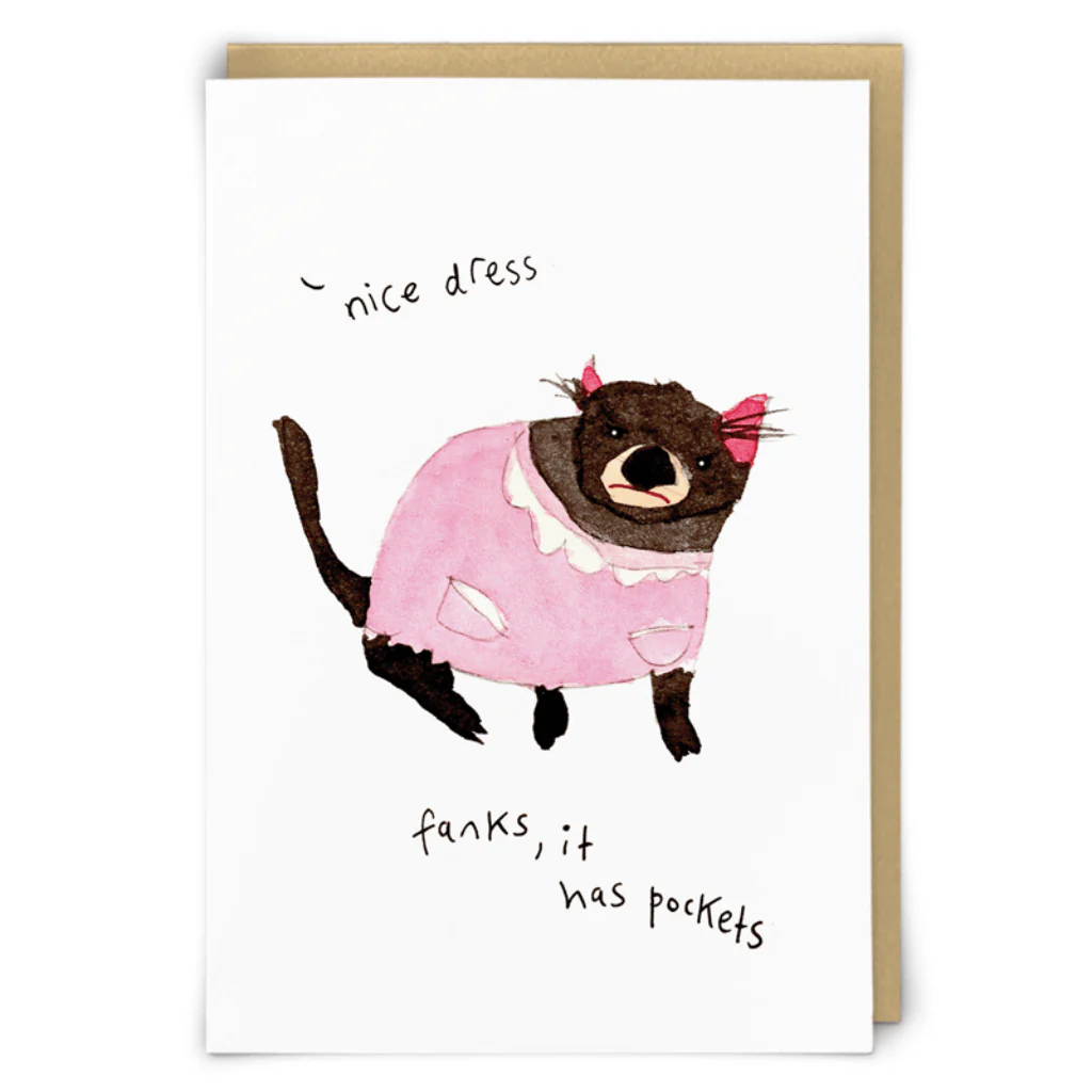 Zeppelinmoon Pockets Greeting Card